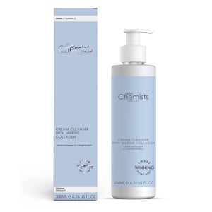 skinChemists Anti-Ageing Foaming Cleanser with Marine Collagen 200ml for Acne, Blemishes, Large Pores, Dullness
