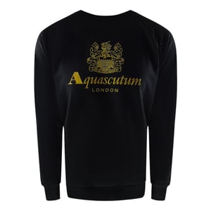 Aquascutum Old School Rundringad Svart Träningsbyxa Set