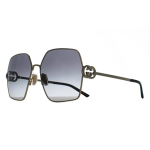 Gucci Square Womens Gold Grey Gradient GG2163S