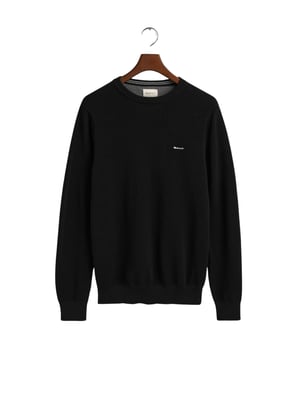 GANT Mens Cotton Pique Crew Neck Jumper