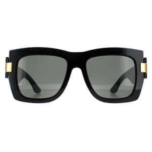 Gucci Vierkant Dames Zwart met Goudgrijs GG1688S