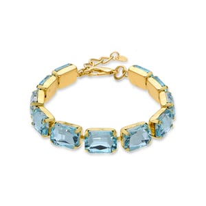Luxenter Ankek armband afgewerkt in 18k geel goud