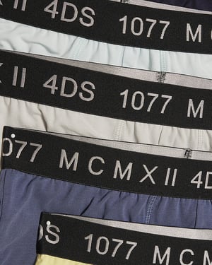 River Island Mens Trunks Multicolour 5 Pack MCMXII Underwear