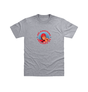 Pierce Archive All American Athletic Grey T-Shirt