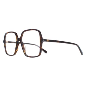 Gucci Square Womens Dark Havana Glasses