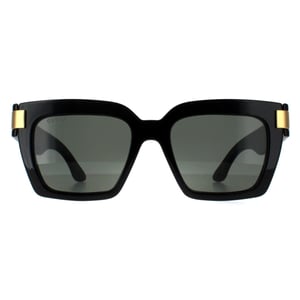 Gucci Square Womens Black with Gold Grey GG1689S