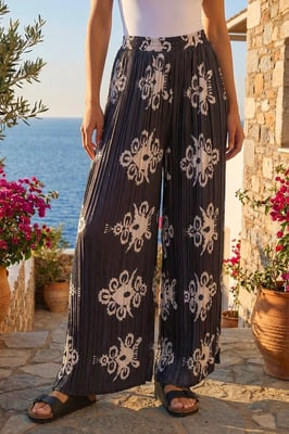 Floral Pleated Trouser