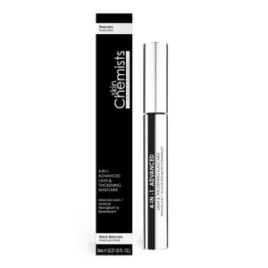 skinChemists Advanced 4-in-1 Lash & Thickening Mascara 8ml for Volume, Length, Definition