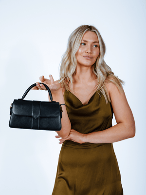 Small Crossbody Hard Top Handle Bag