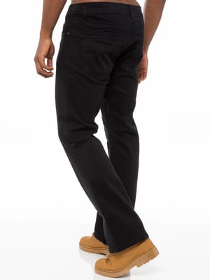 Enzo Heren Bootcut Stretch Denim Jeans