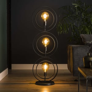 Hoyz Hoyz industrieel vloerlamp 3 lampen turn around -