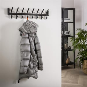Hoyz Hoyz kapstok industrieel met 16 haken - wandkapstok 78cm breed snelle montage