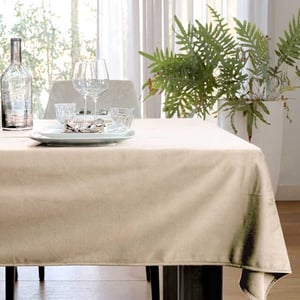 Unique Living tafelkleed velours 45x250cm dove white