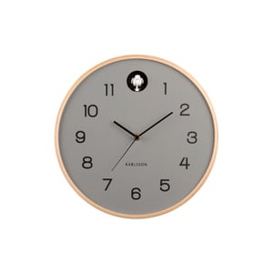 Karlsson wandklok natural cuckoo muis- Ø31,5cm