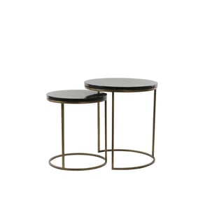 Light & Living bijzettafel sobrina Ø50x52cm - set van 2