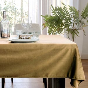 Unique Living tafelkleed velours 45x250cm gold