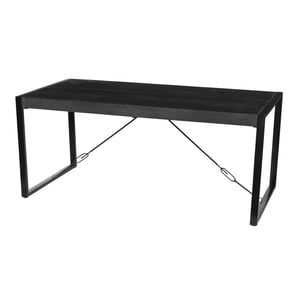 Livingfurn eetkamertafel norris 160x90 cm mangohout / gecoat staal
