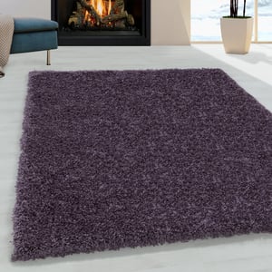 Muratap Monaco soft shaggy hoogpolig vloerkleed lila / 100x200 cm