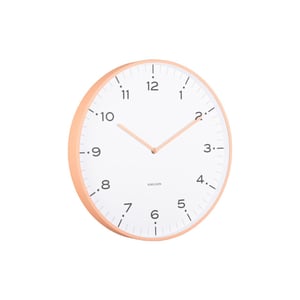 Karlsson wandklok circus rings peach orange- Ø40cm