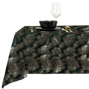Unique Living | tafelkleed sid 150x250cm dark green