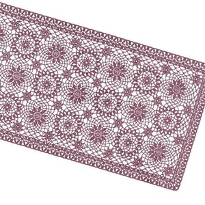 Unique Living | tafelloper amira vinyl 40x150cm cassis