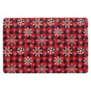 Unique Living placemat ice crystal 30x45cm red