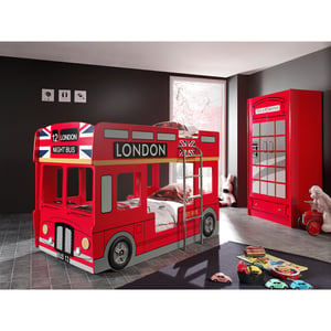 Lucevi carbeds london bus stapelbed 90 x 200 cm carbeds london bus 2
