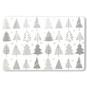 Unique Living placemat xmas tree 30x45cm silver