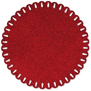 Unique Living | placemat xmas | rond | polyester | | Ø38cm
