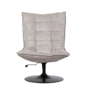 Furnilux Fauteuil sam licht van stof met en ronde voet verstelbaar