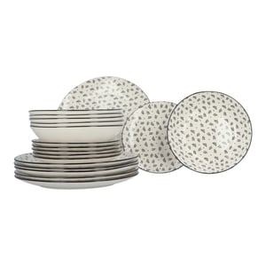 Secret de Gourmet Porseleinen servies-set iris 18-delig 6 persoons
