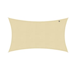 Kopu ® schaduwdoek rechthoek 280 gram waterdoorlatend 2x4 m creme