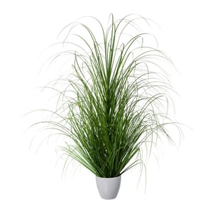 Kopu ® kunstplant zegge grasplant 90 cm in witte sierpot nepplant