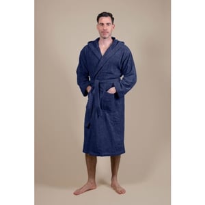 CozyLion Badjas badstof dames & heren donker blauw |