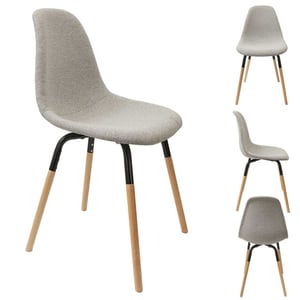 Home Deco Factory Eetkamerstoelen phenix set van 4 stuks eettafelstoel licht