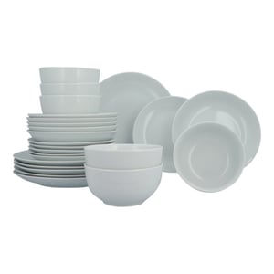 Luzzo ® base serviesset 6 persoons met pastaborden 24 delig -