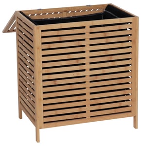 4goodz Bamboe wasmand 90 liter met waszak en deksel -