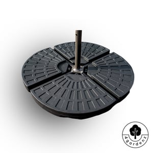 4gardenz ® 60 kg verzwaringsset parasolvoet voor zweefparasols vulbaar met