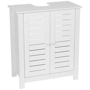 4goodz Mdf wastafel onderkast santorini met uitsparing met 2 planken wastafelmeubel
