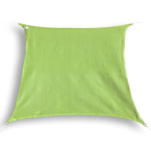 Hanse® Schaduwdoek vierkant waterdoorlatend 2,5x2,5 m zonnedoek lime