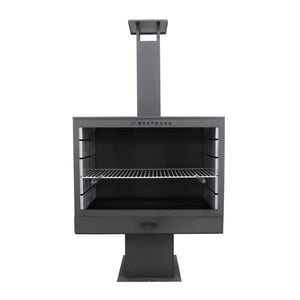 Westmann Barbecue en open haard staal vuurkorf 50x90x160 cm wmlg868-b