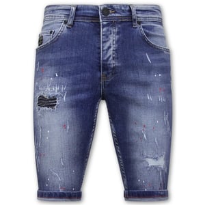 Local Fanatic Korte broek met verfspatten 1043