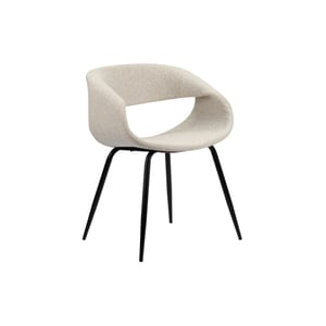 Casa di Elturo Set van 2 eetkamerstoel whale boucle white pearl