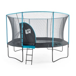 TP Toys Trampoline 427 cm genius 14 met veiligheidsnet zwart/