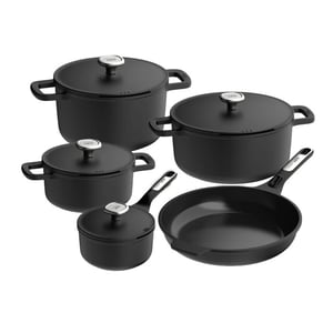 BergHOFF Leo recycled pannenset phantom 5 delig geschikt voor downdraft kookplaat
