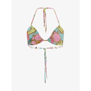 Guess Dames bikinitop triangle removable pads glam chains acqua