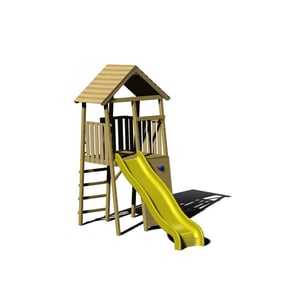 Wendi Toys Wtj1 houten speeltoren falcon inclusief glijbaan en klimwand