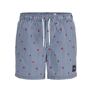 Jack & Jones Jongens zwemshort jpstmaui kreeft blauw/wit gestreept