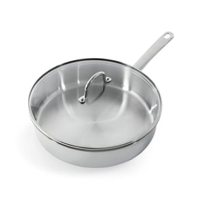 BK Cookware Bk bright hapjespan 28 cm rvs glazen deksel