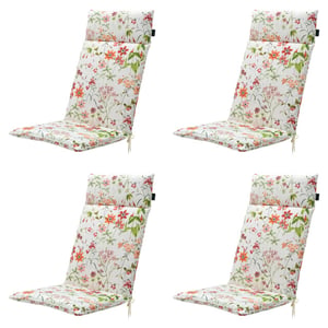 Madison tuinstoelkussen hoge rug milly natural ca. 120x50 cm set van 4